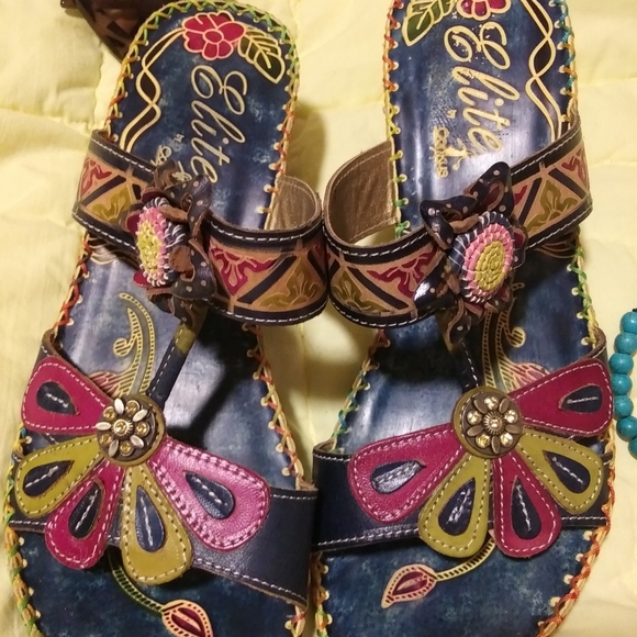 elite Shoes - NEW ELITE JAMAICE SZ 9 BOHO INDIE HIPPIE SANDALS